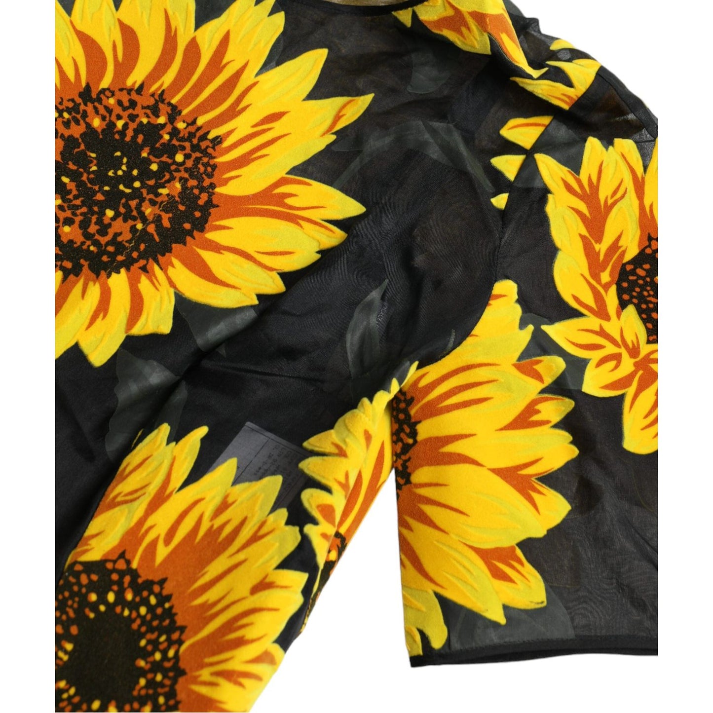 Dolce & Gabbana Summery Sunflower A-Line Midi Dress Dolce & Gabbana Dark Slate Gray