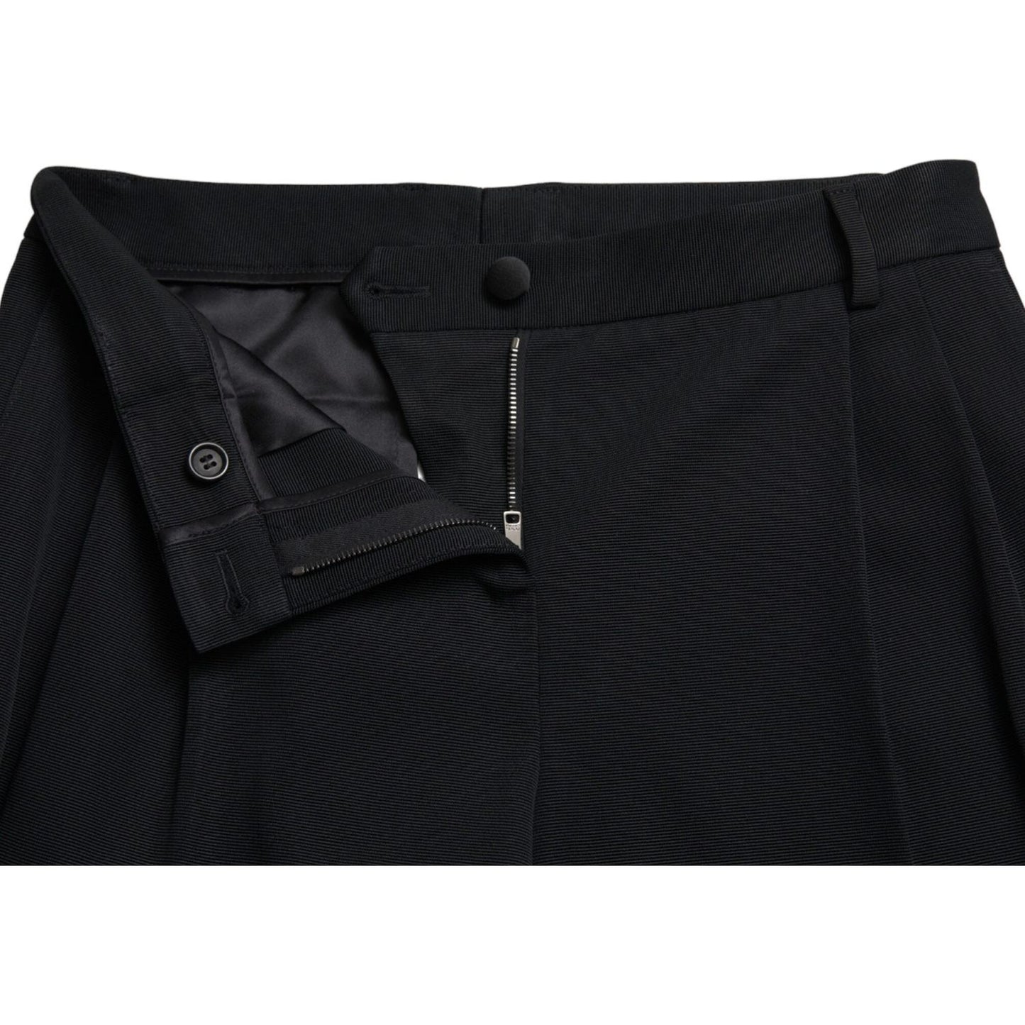 Dolce & Gabbana Chic High Waist Skinny Cropped Pants Dolce & Gabbana Black