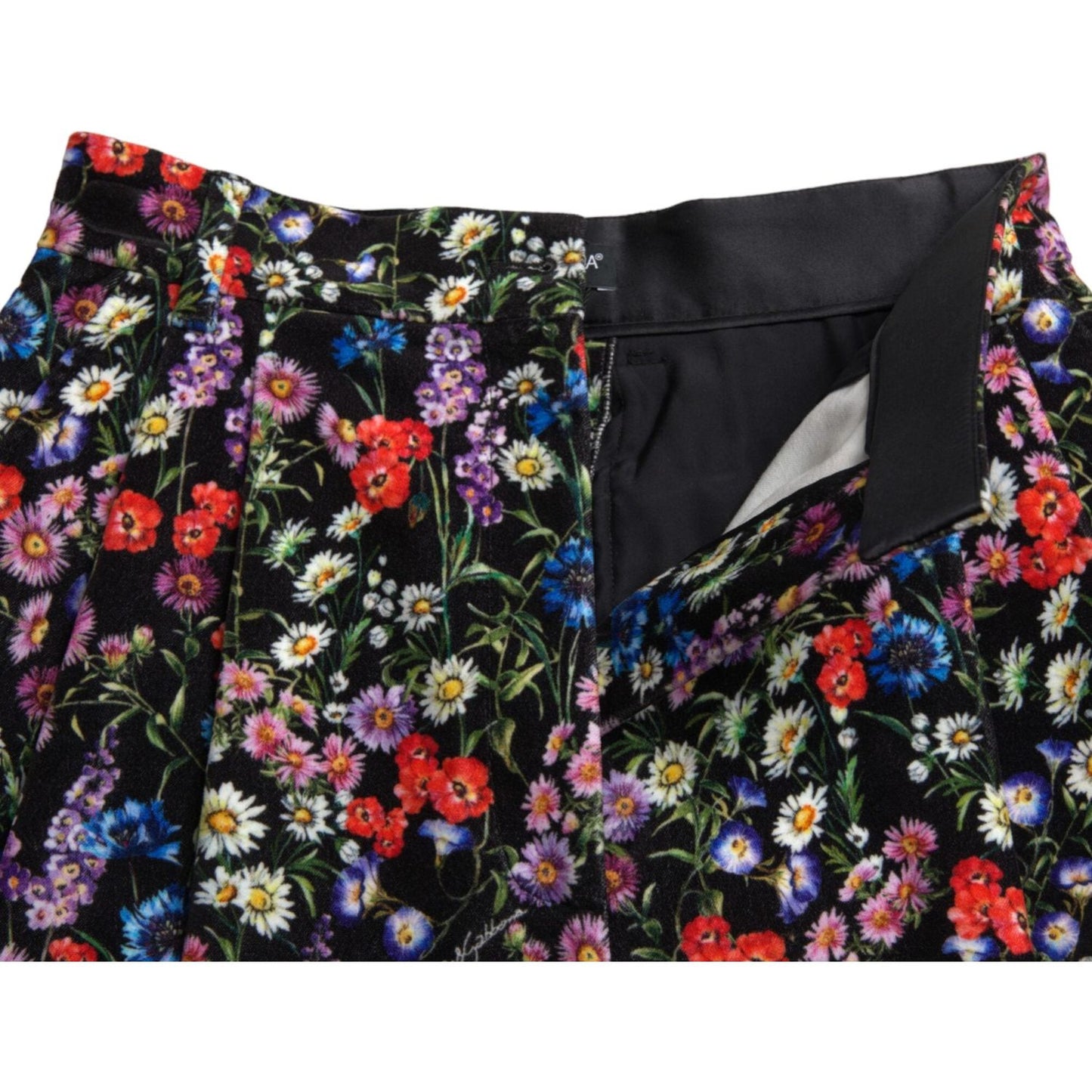 Dolce & Gabbana Chic Floral High Waist Hot Pants Shorts Dolce & Gabbana Rosy Brown