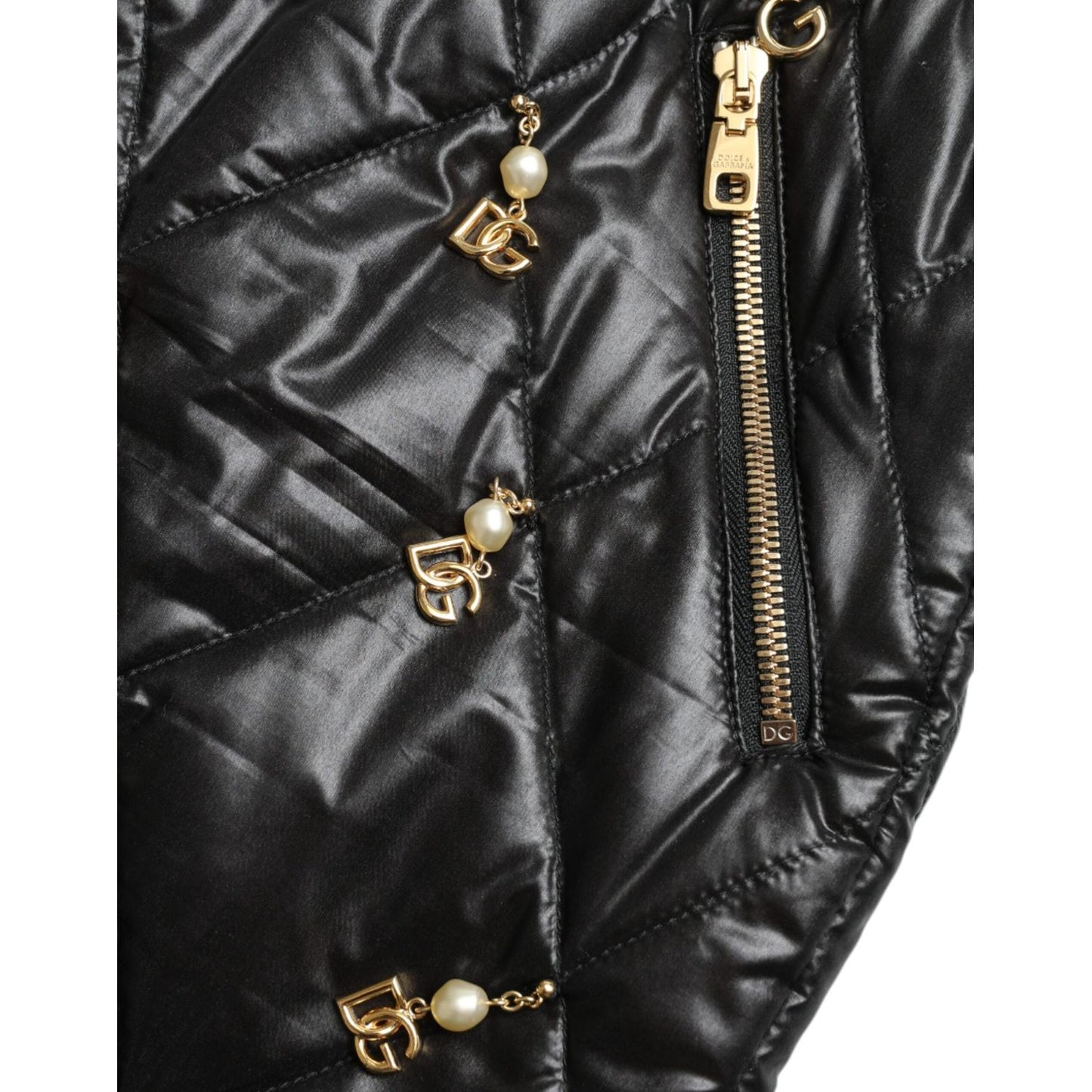 Dolce & Gabbana Elegant High-Waist Embellished Shorts Dolce & Gabbana Dark Slate Gray