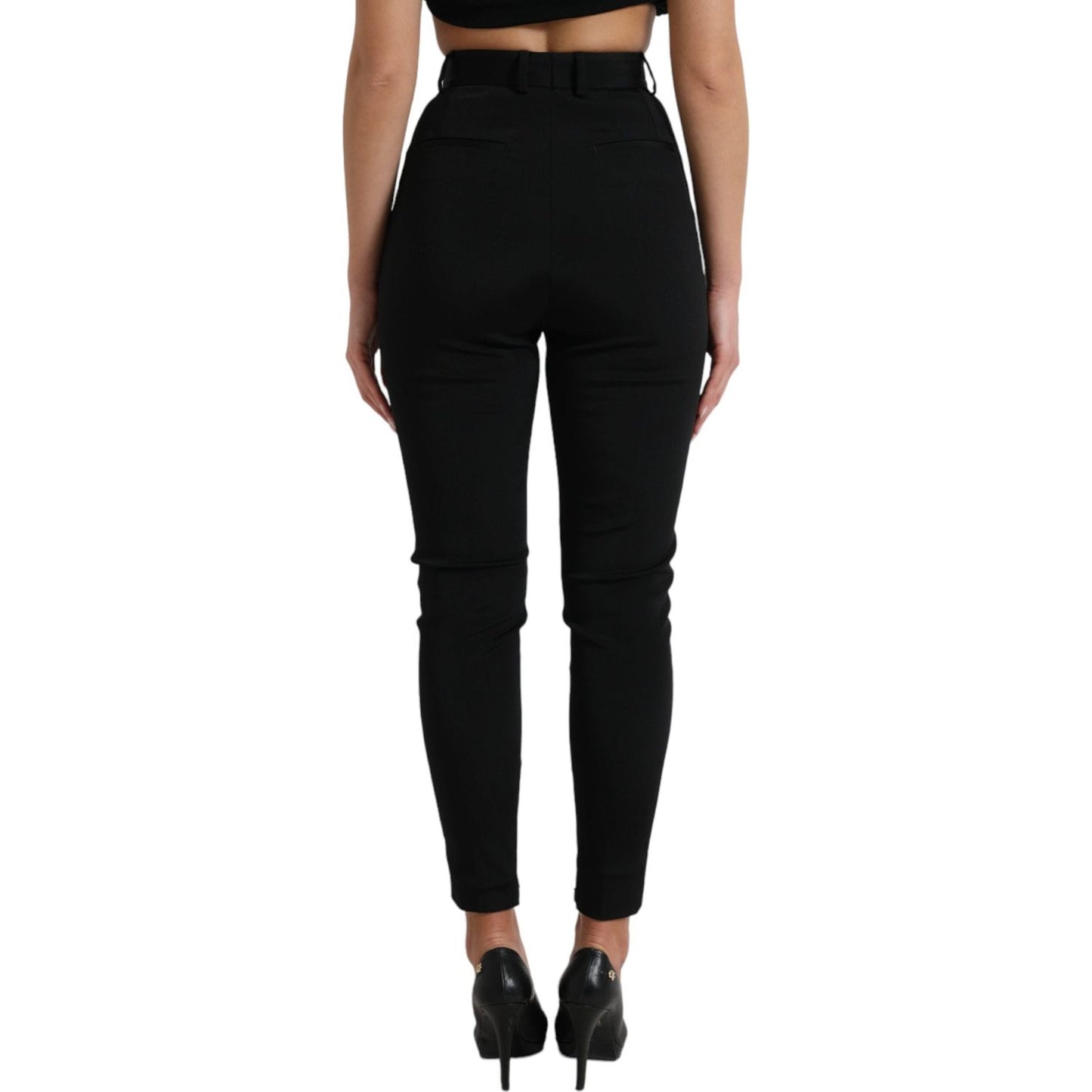Dolce & Gabbana Elegant High Waist Skinny Pants Dolce & Gabbana Rosy Brown