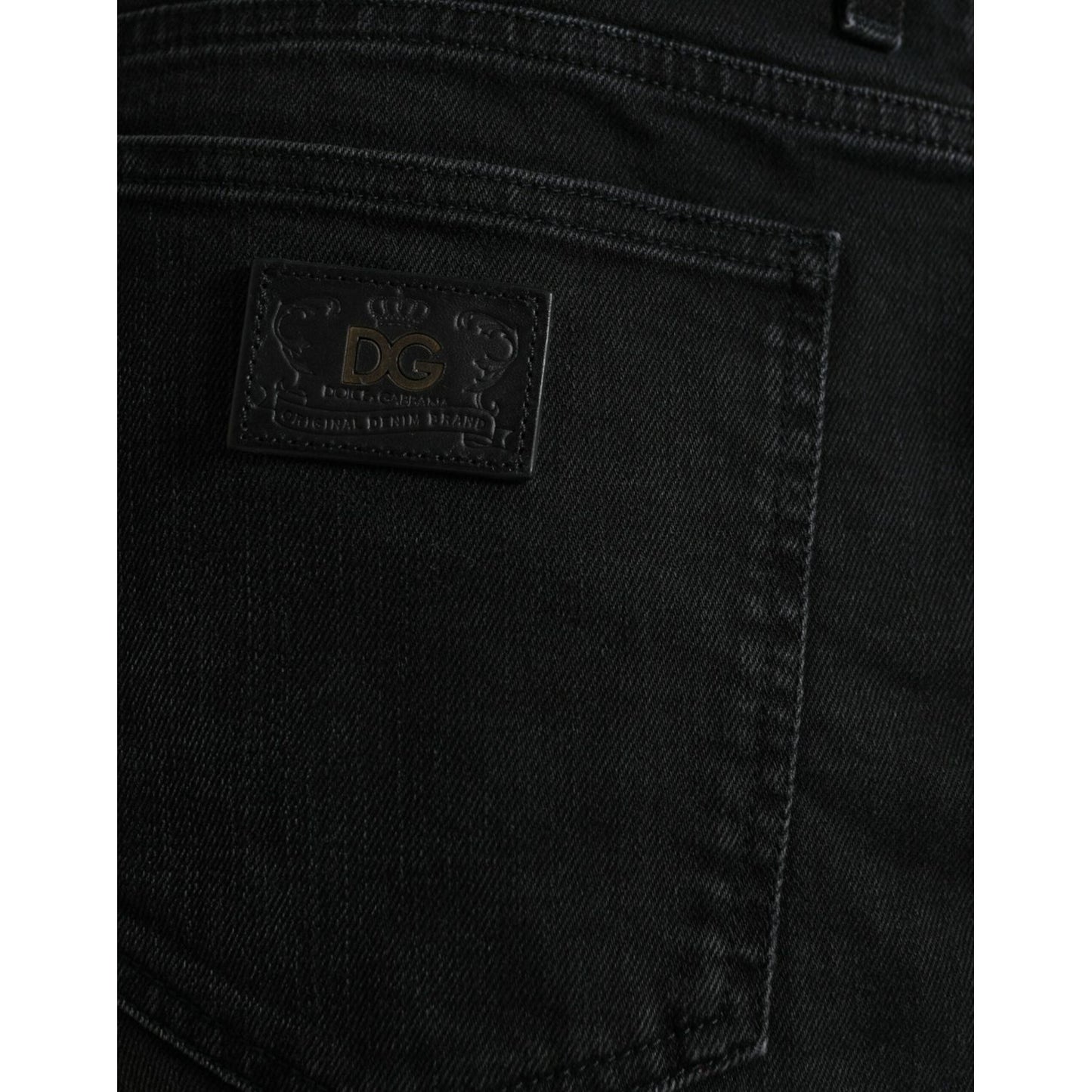 Dolce & Gabbana Chic Black Bermuda Denim Shorts Dolce & Gabbana Black
