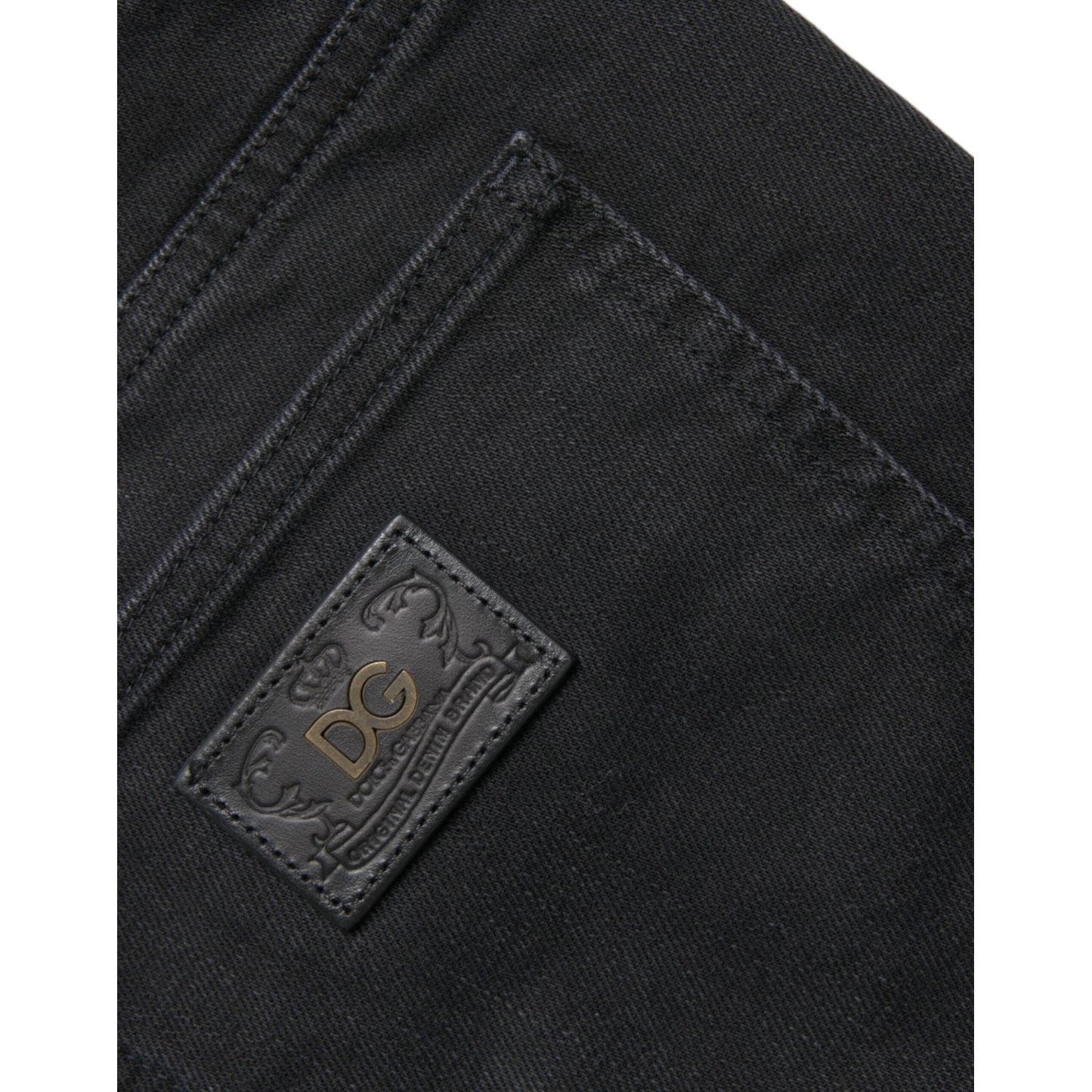 Dolce & Gabbana Chic Black Bermuda Denim Shorts Dolce & Gabbana Dark Slate Gray