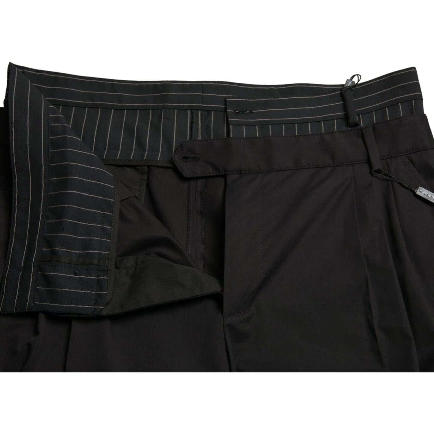 Dolce & Gabbana Sleek Designer Bermuda Cargo Shorts Dolce & Gabbana Black