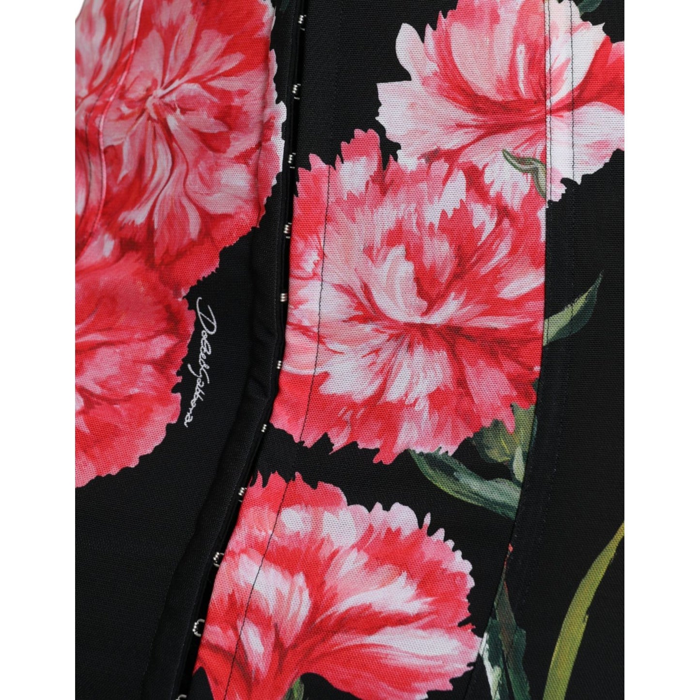 Dolce & Gabbana Floral High Waist Pencil Skirt Dolce & Gabbana Black