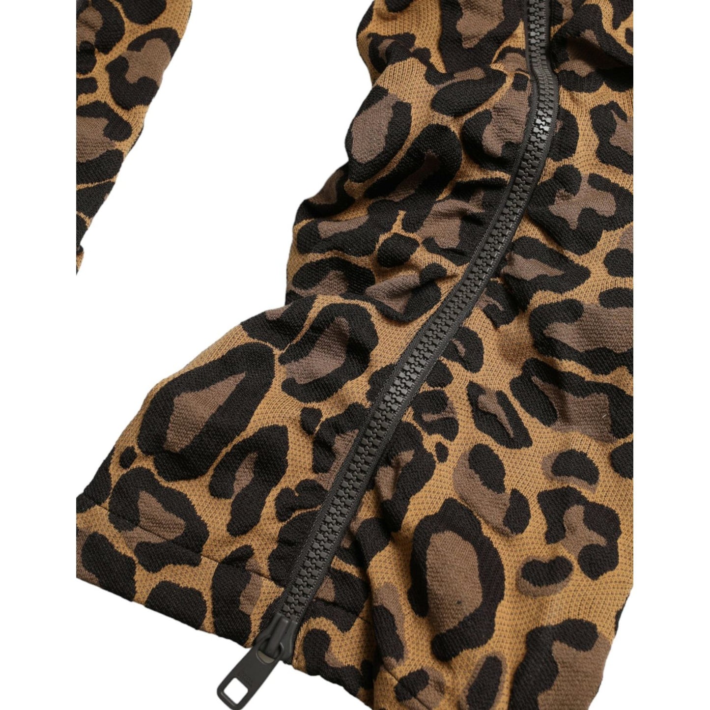 Dolce & Gabbana Chic Leopard Print Jogger Pants Dolce & Gabbana Dark Slate Gray