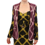 House of Holland Purple checkered blazer jacket GSS10683-2
