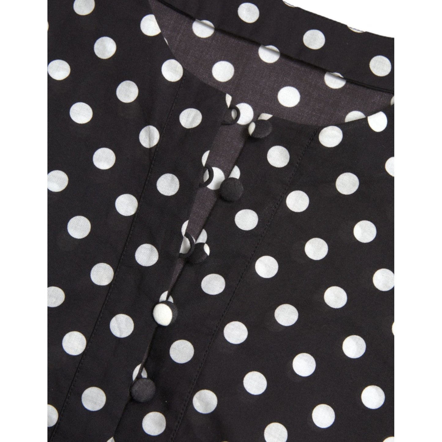 Dolce & Gabbana Elegant Polka Dot Shift Mini Dress Dolce & Gabbana Dark Slate Gray