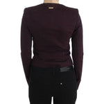 GF Ferre Purple Ruched Jacket Coat Blazer Short SIG11597-1