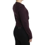 GF Ferre Purple Ruched Jacket Coat Blazer Short SIG11597-1