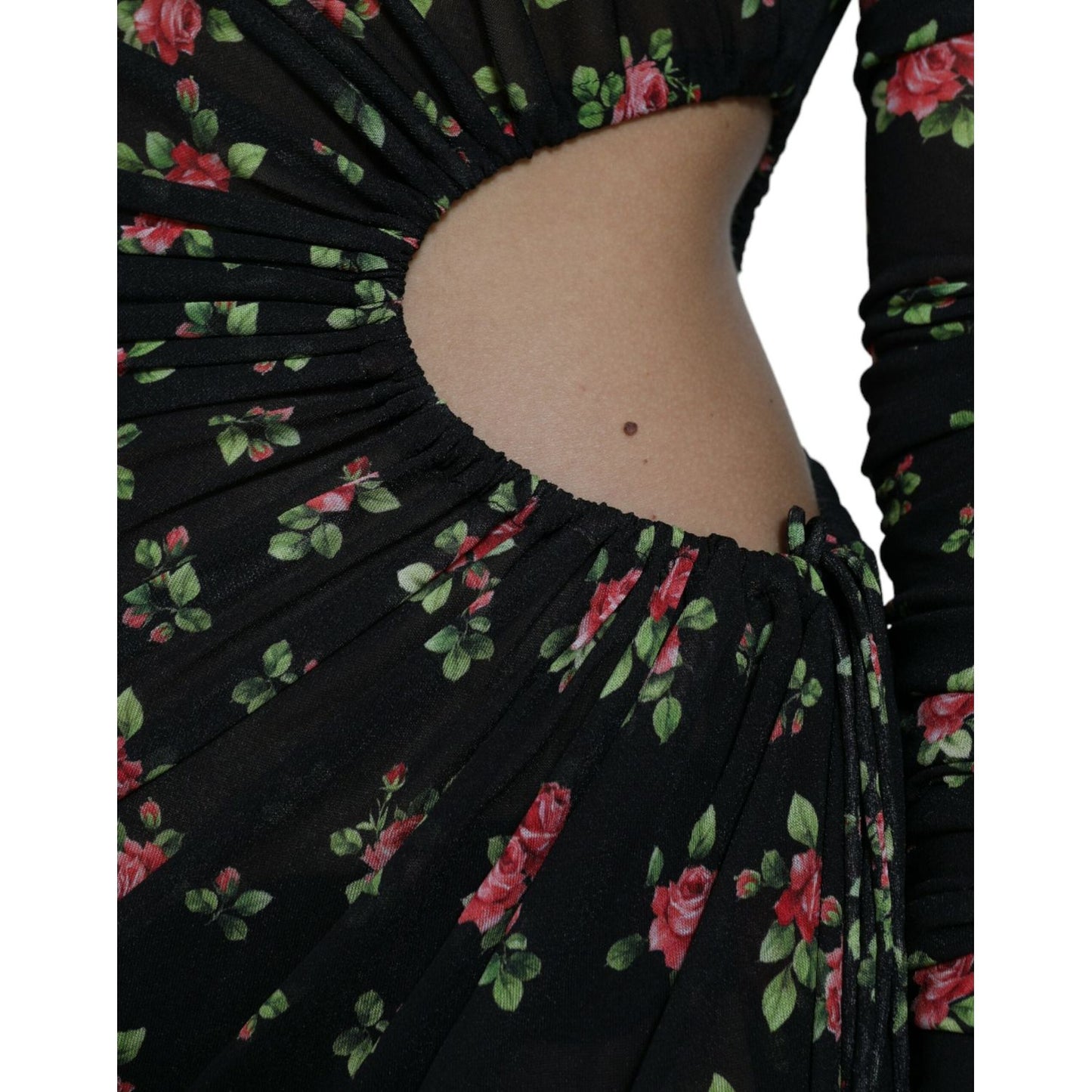 Dolce & Gabbana Elegant Floral Sheath Dress Dolce & Gabbana Black
