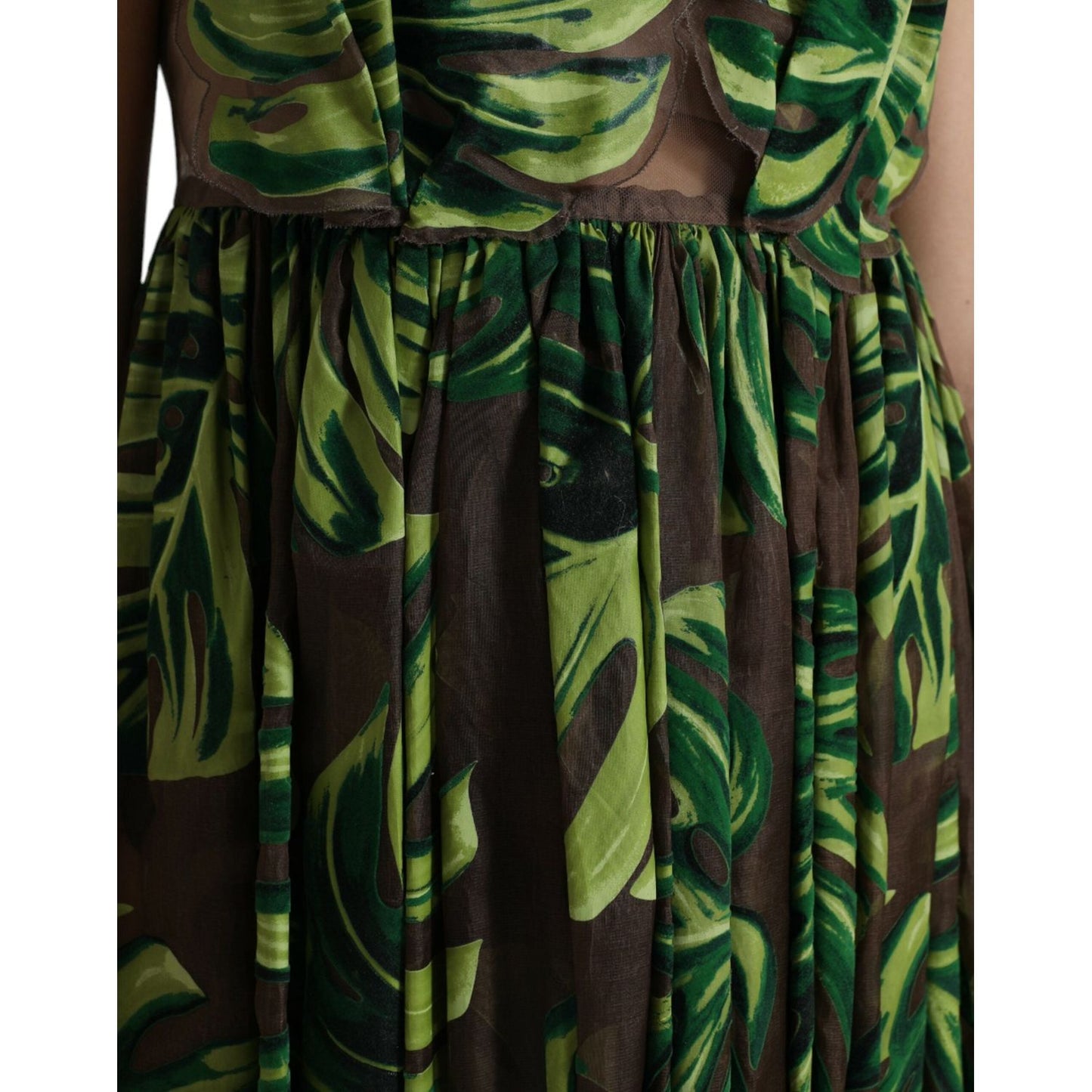 Dolce & Gabbana Elegant A-Line Sleeveless Silk Blend Dress Dolce & Gabbana Black
