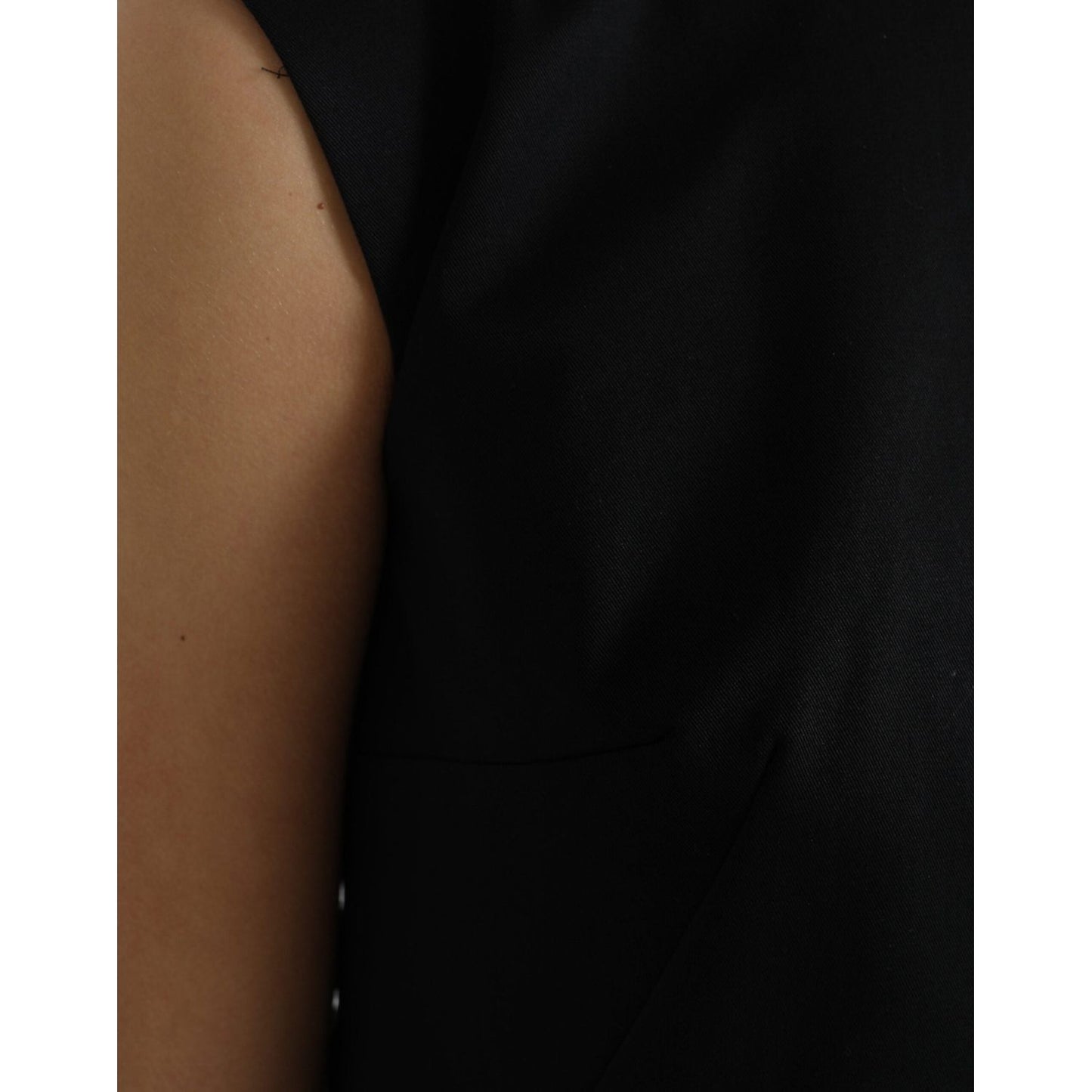 Dolce & Gabbana Elegant Sleeveless Shift Mini Dress Dolce & Gabbana Black