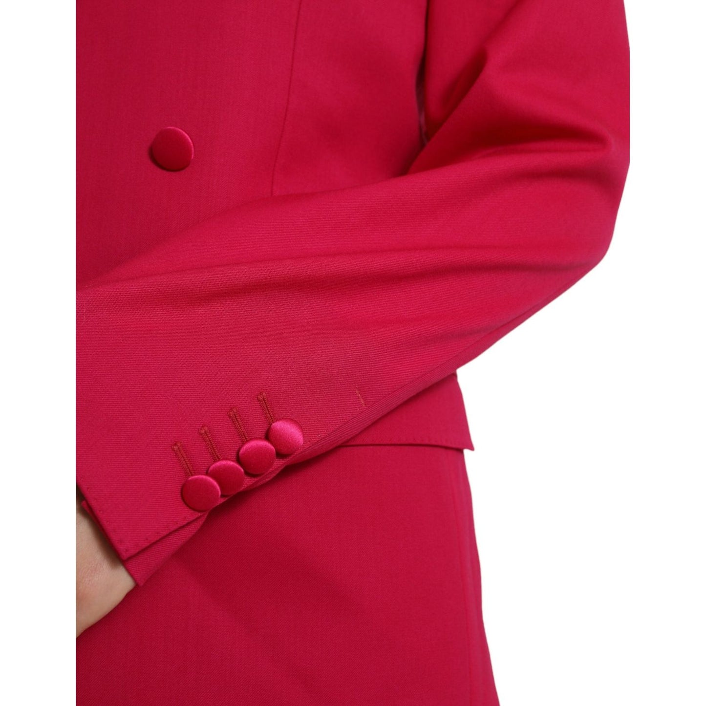 Dolce & Gabbana Elegant Red Slim Fit 3 Piece Martini Suit Dolce & Gabbana Firebrick