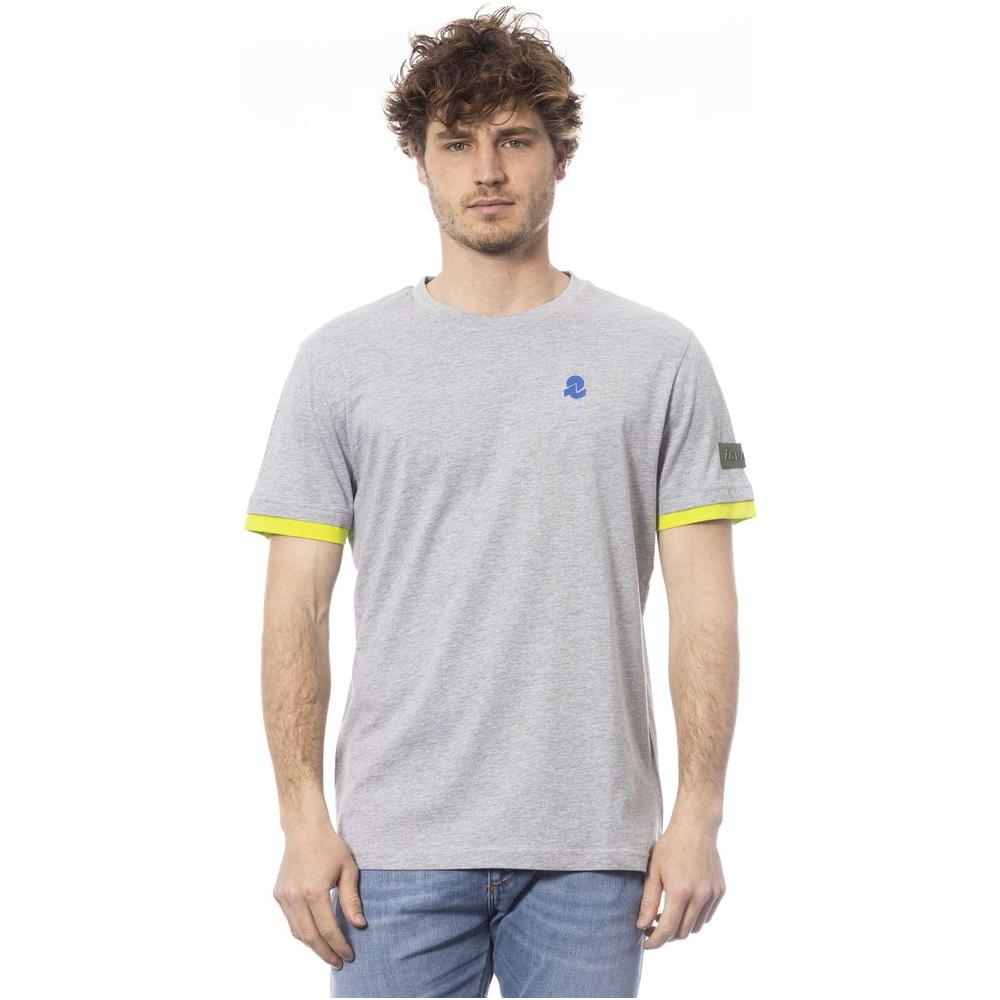 Invicta Gray Cotton Men T-Shirt Invicta Gray