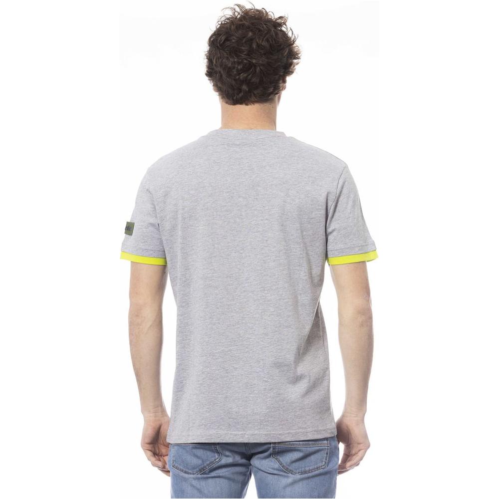 Invicta Gray Cotton Men T-Shirt Invicta Gray