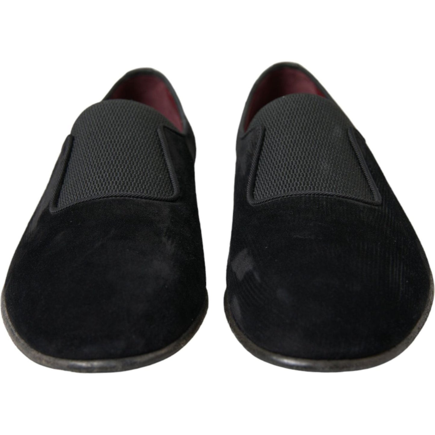 Dolce & Gabbana Elegant Black Velor Loafers for the Discerning Gentleman Dolce & Gabbana Black
