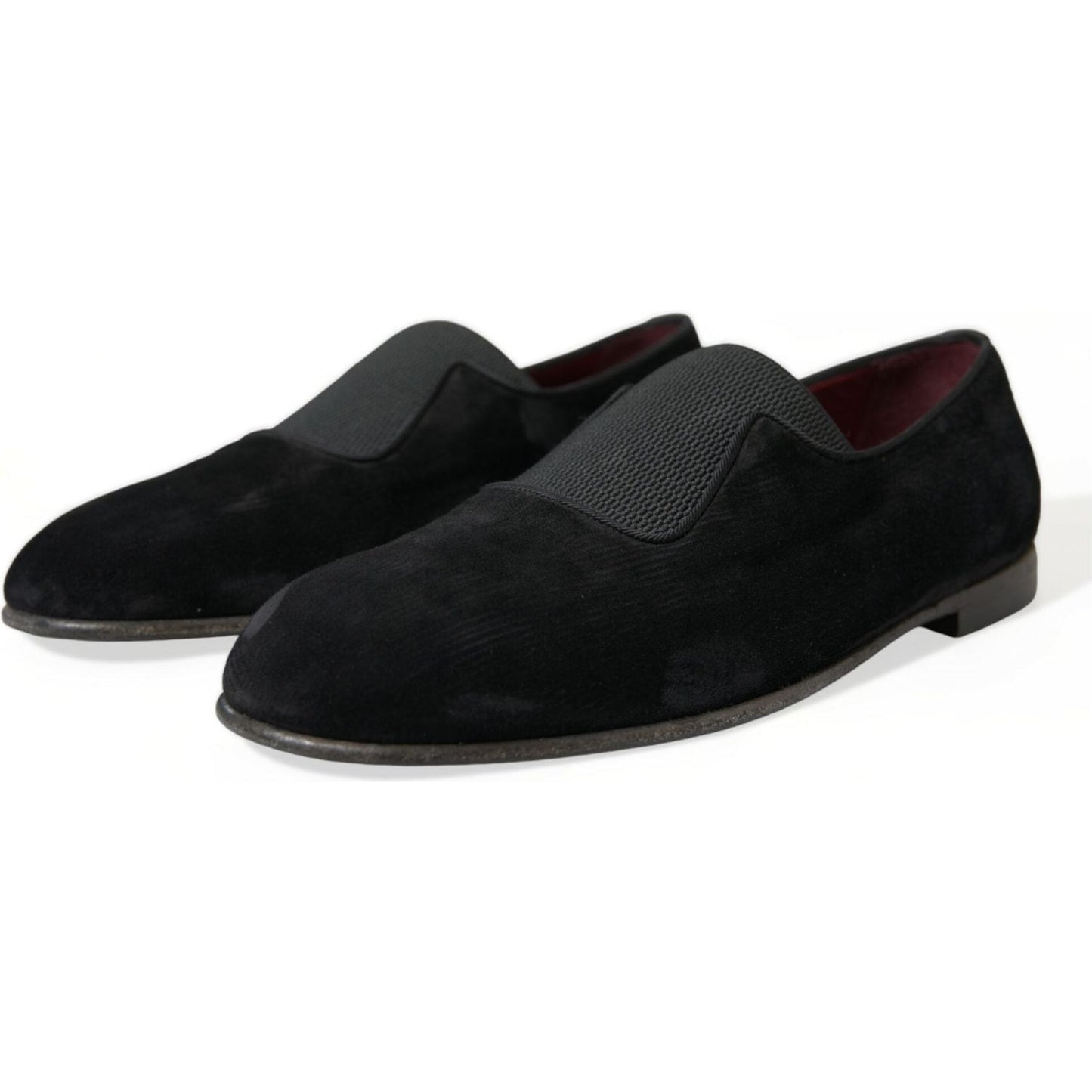 Dolce & Gabbana Elegant Black Velor Loafers for the Discerning Gentleman Dolce & Gabbana Black