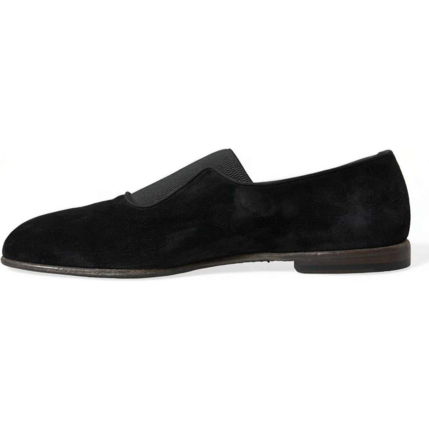 Dolce & Gabbana Elegant Black Velor Loafers for the Discerning Gentleman Dolce & Gabbana Black