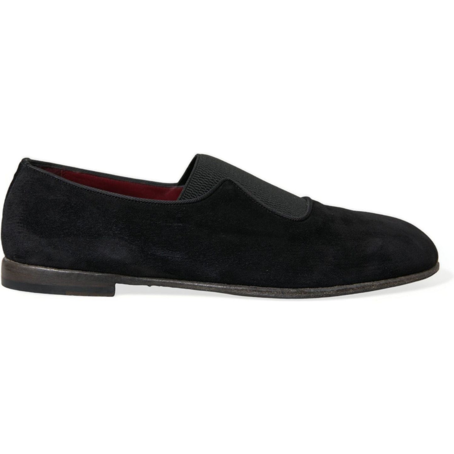 Dolce & Gabbana Elegant Black Velor Loafers for the Discerning Gentleman Dolce & Gabbana Black