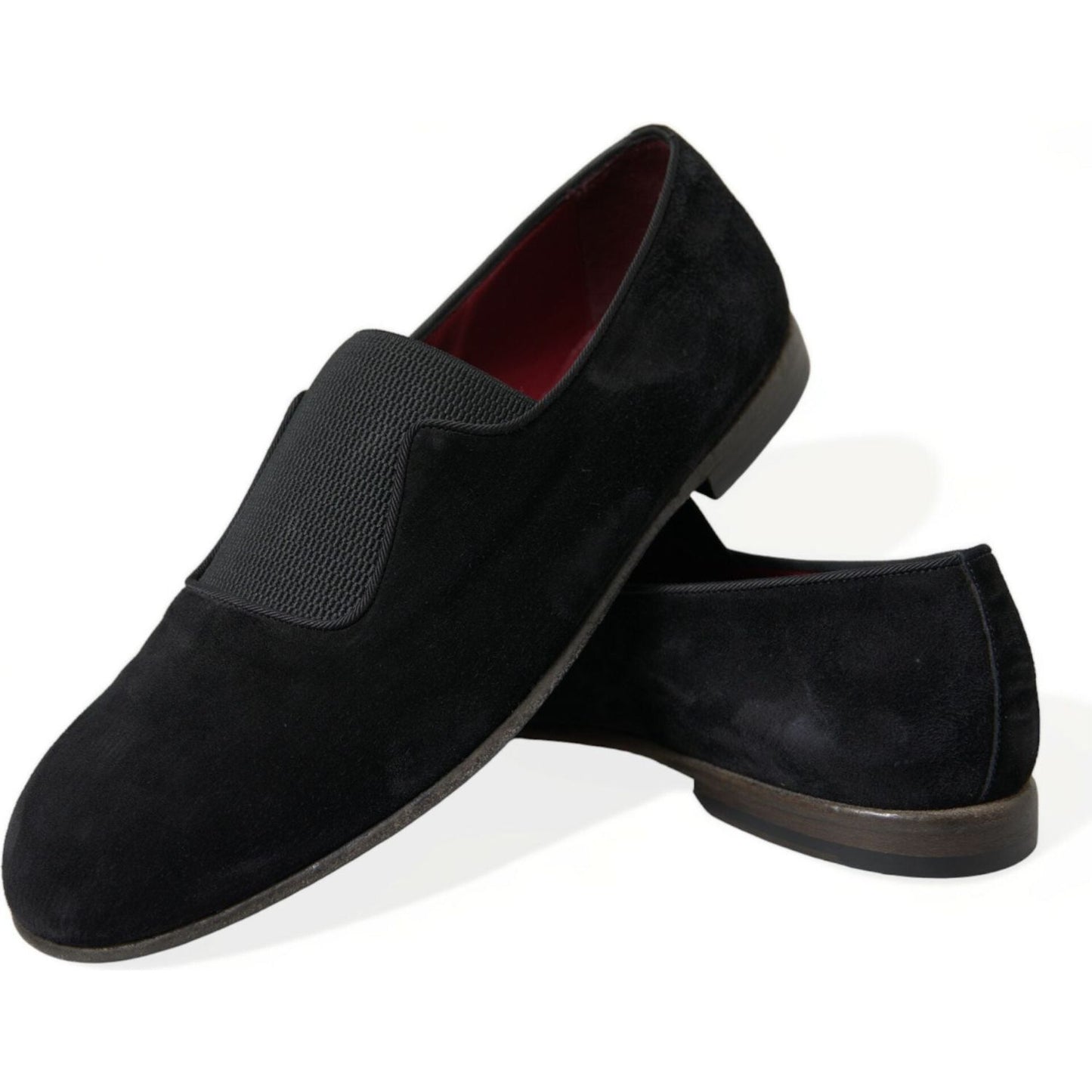 Dolce & Gabbana Elegant Black Velor Loafers for the Discerning Gentleman Dolce & Gabbana Black