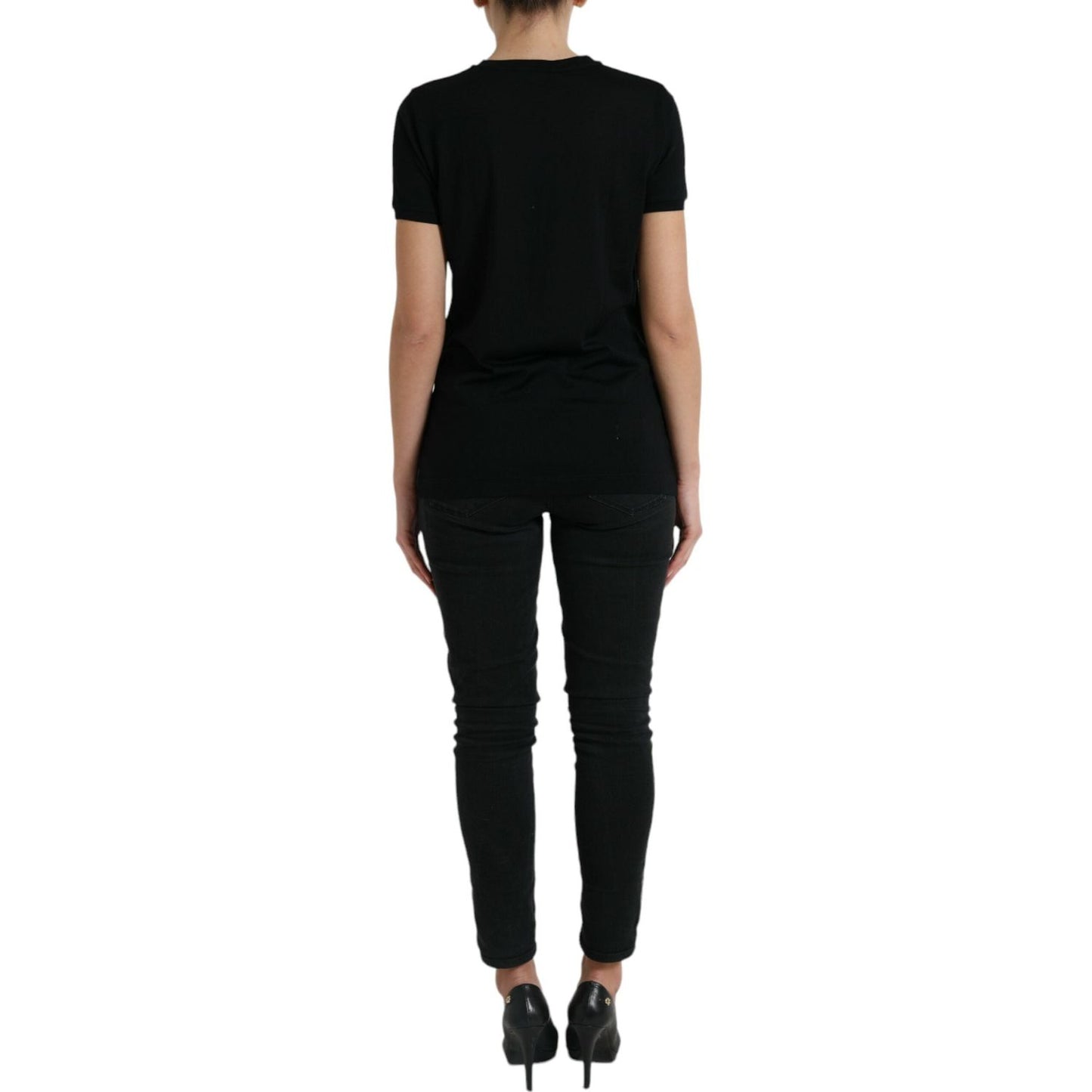 Dolce & Gabbana Elegant Wool Crew Neck Tee Dolce & Gabbana Rosy Brown