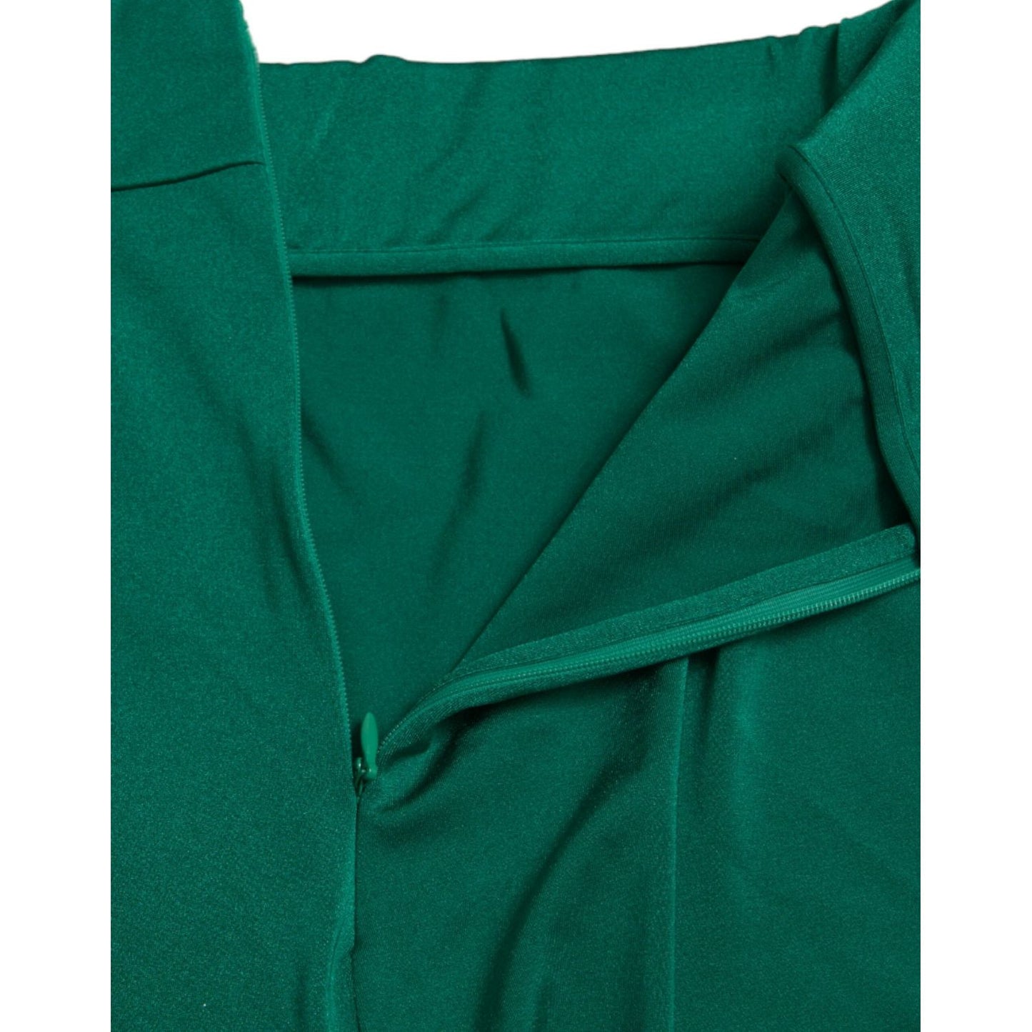 Dolce & Gabbana Green High Waist Designer Leggings Dolce & Gabbana Dark Slate Gray
