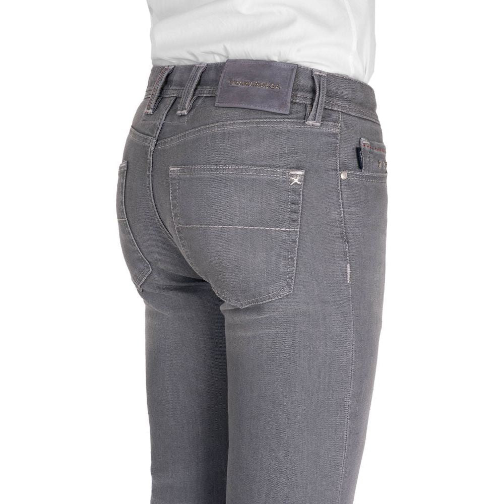 Tramarossa Gray Cotton Men's Jeans Tramarossa Dim Gray