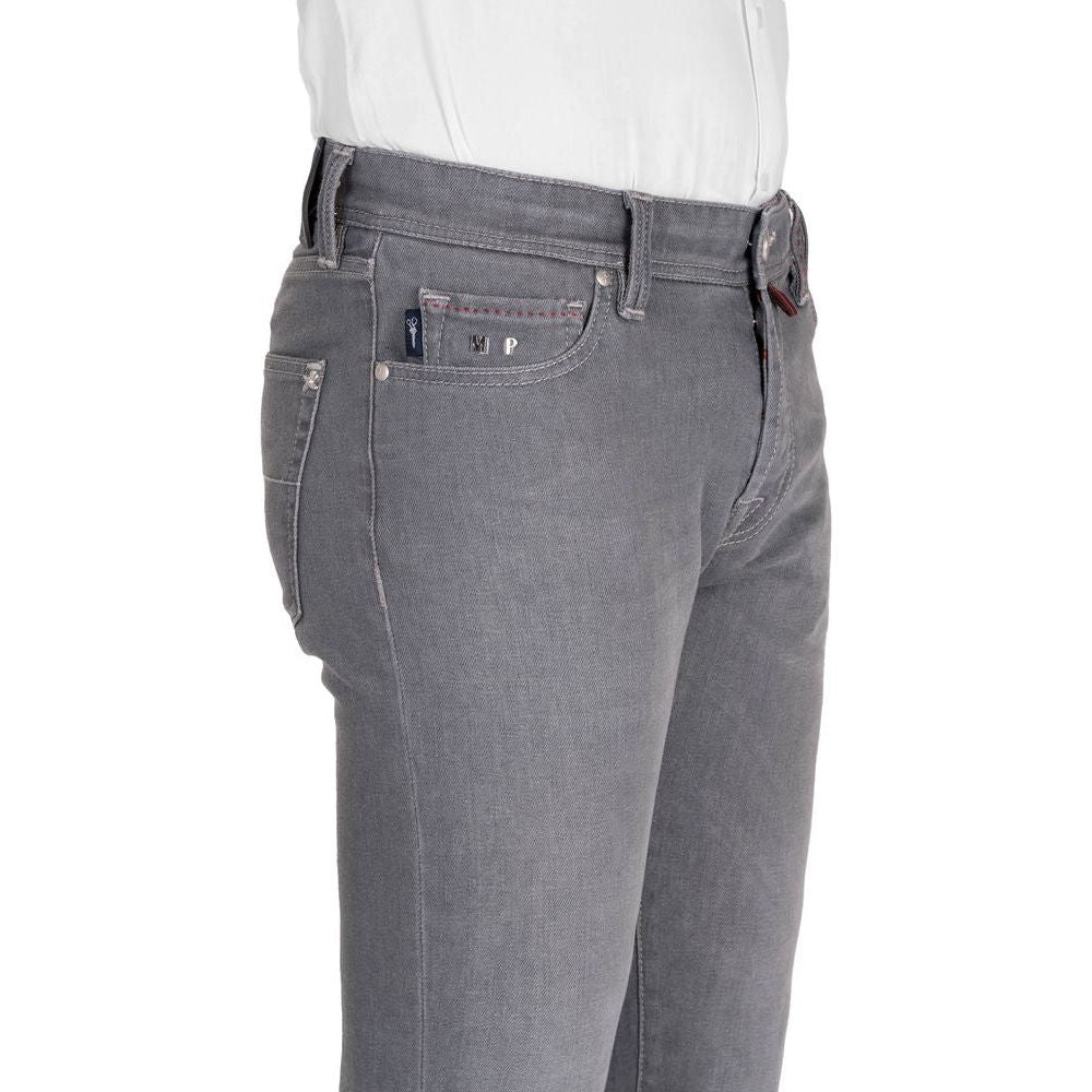 Tramarossa Gray Cotton Men's Jeans Tramarossa Dim Gray