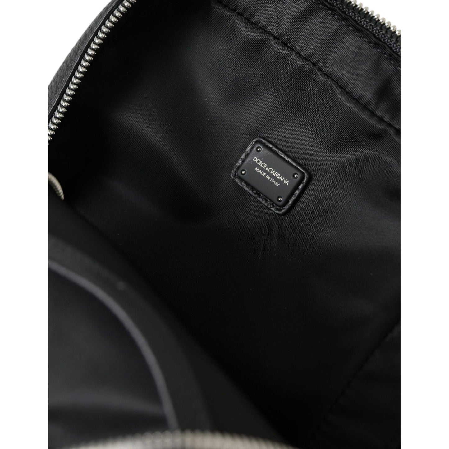 Dolce & Gabbana Chic Black Calf Leather Small Backpack Dolce & Gabbana Black