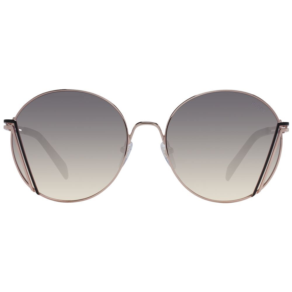 Emilio Pucci Rose Gold Women Sunglasses Emilio Pucci Dark Gray