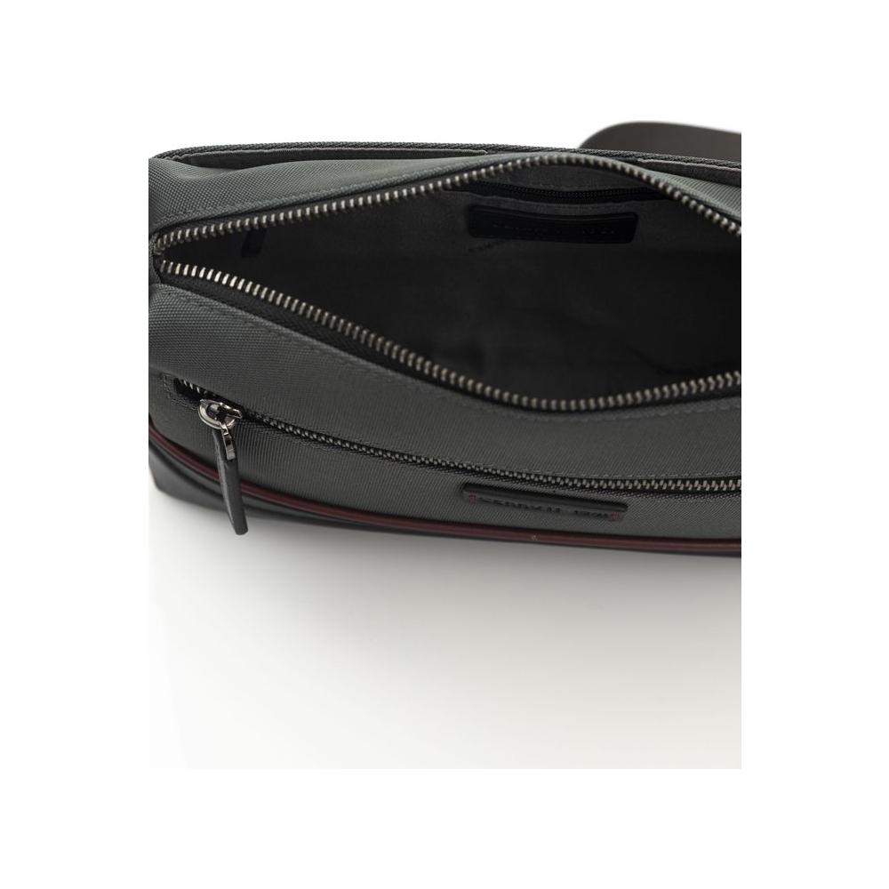 Cerruti 1881 Gray Nylon Men Clutch Cerruti 1881 Light Gray