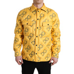 Dolce & Gabbana Dolce & Gabbana Elegant Yellow Padded Blouson Jacket JKT4001-48 1728,67345645728,Clothing,Dolce & Gabbana,IT48 | M,Jackets - Men - Clothing,Material: 100% Nylon,Men,Men - Clothing,New with tags,Yellow
