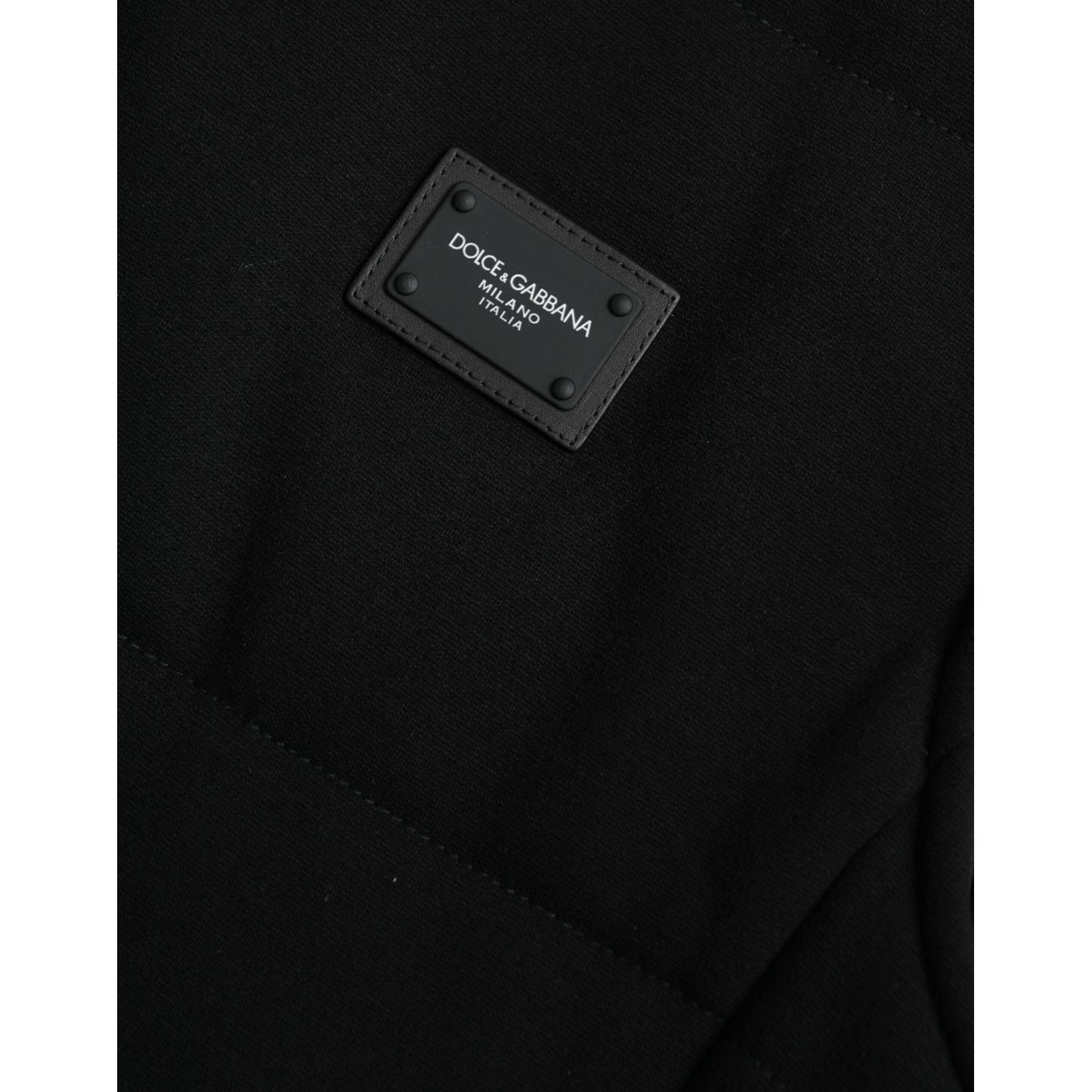 Dolce & Gabbana Elegant Black Sleeveless Vest Jacket Dolce & Gabbana Black