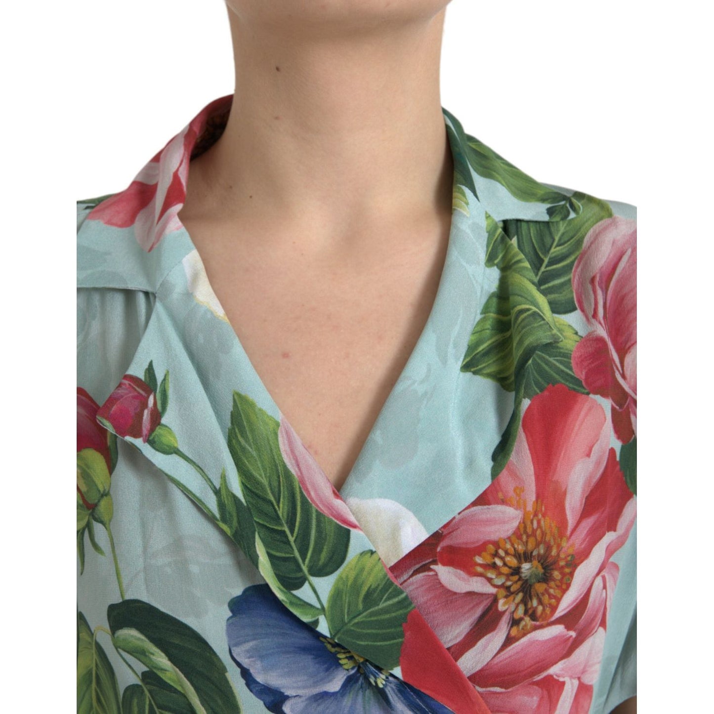 Dolce & Gabbana Elegant Floral Silk Crepe Jumpsuit Dolce & Gabbana Rosy Brown