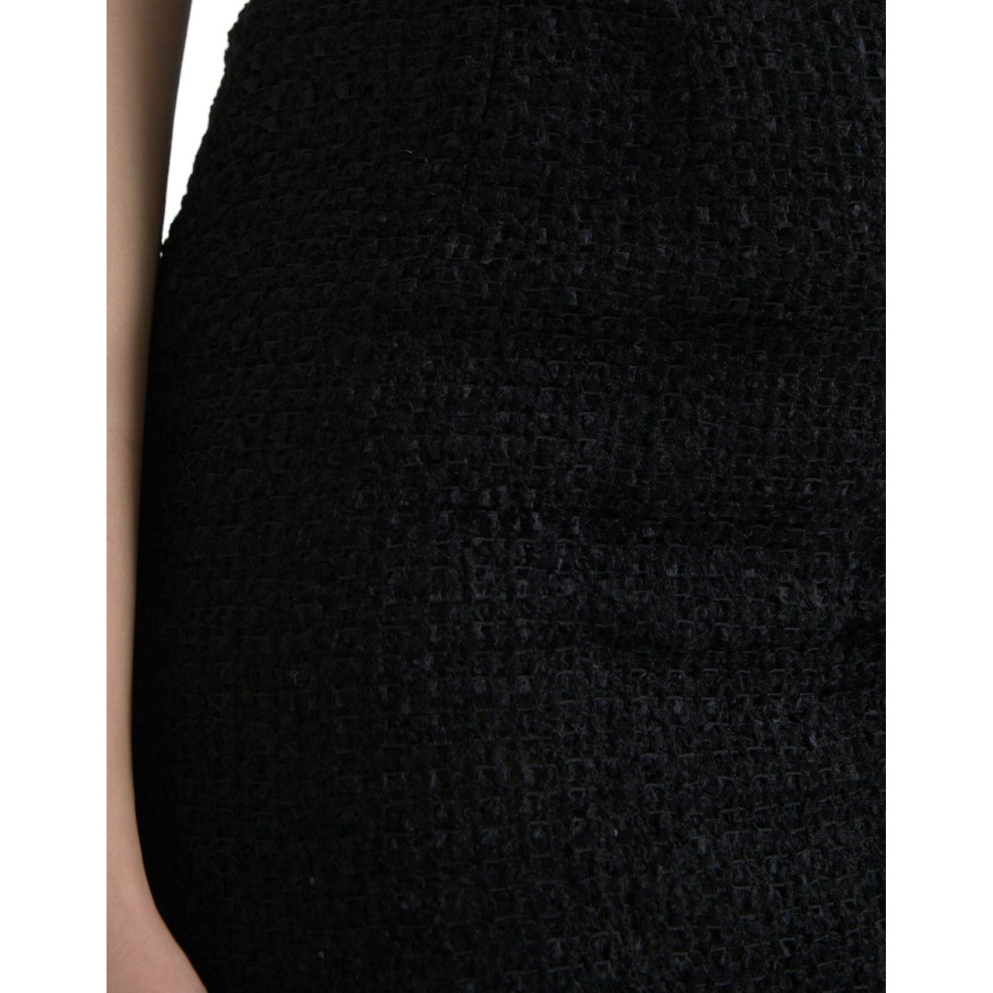Dolce & Gabbana Elegant High Waist Midi Skirt Dolce & Gabbana Black