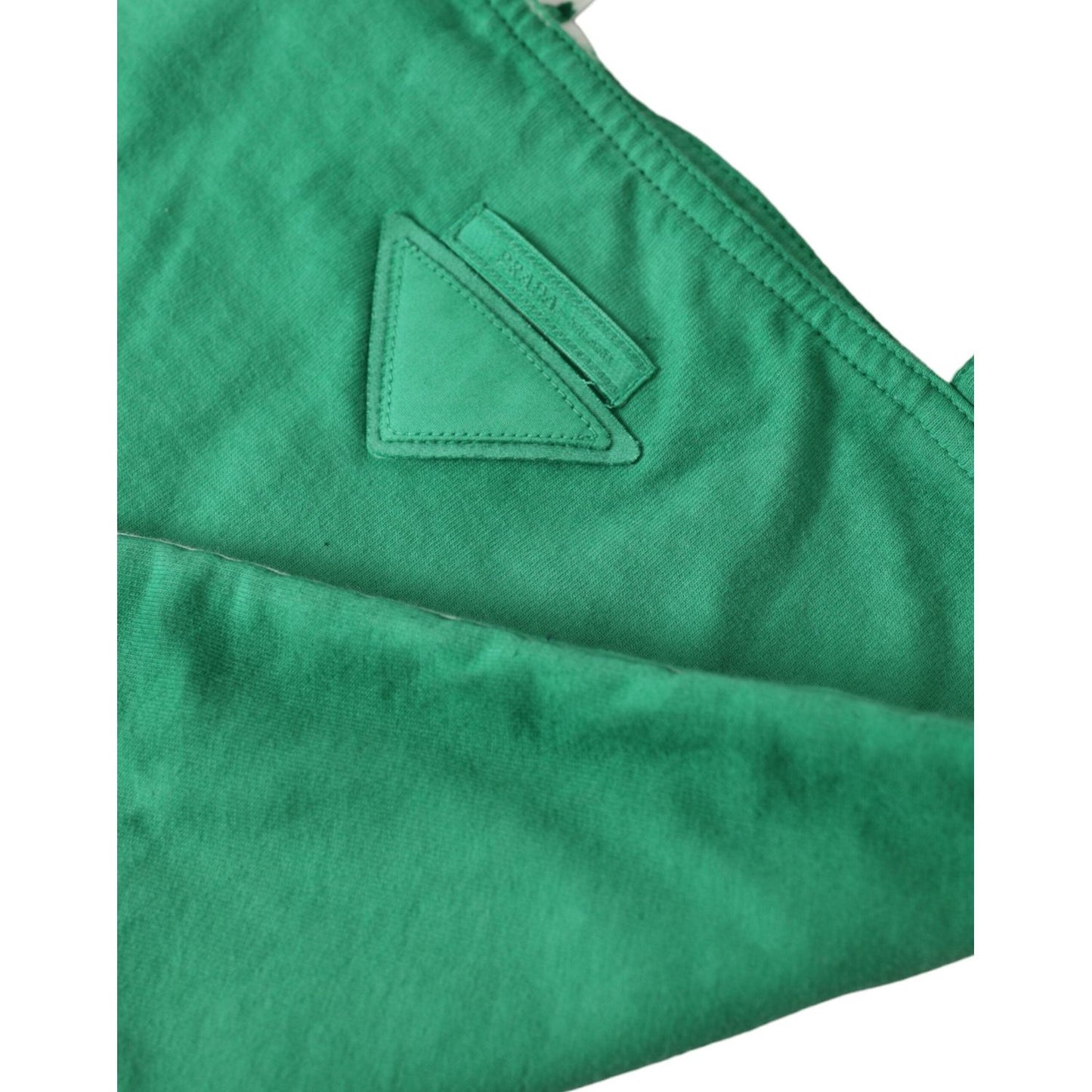Prada Elegant Green Fabric Tote Bag Prada Sea Green