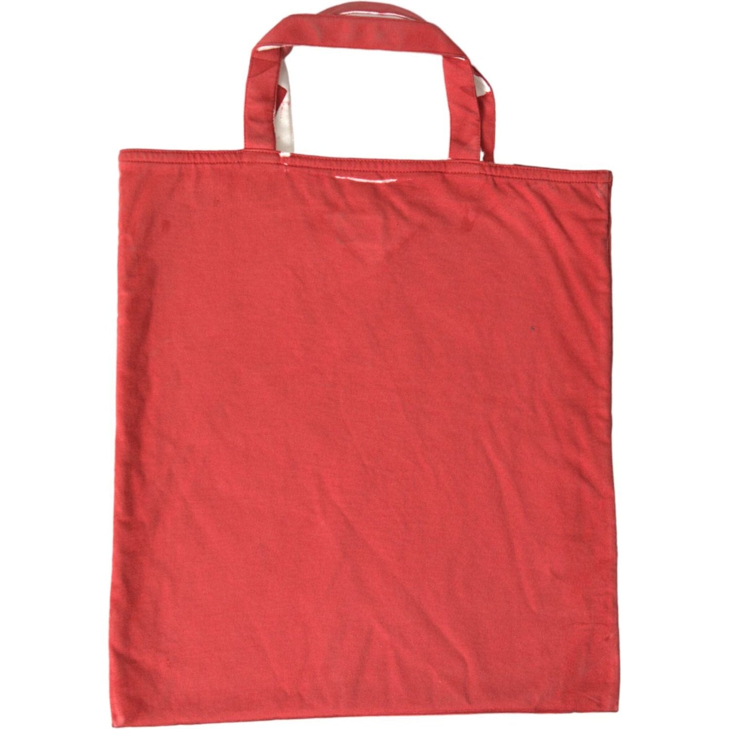 Prada Chic Red and White Fabric Tote Bag Prada Maroon