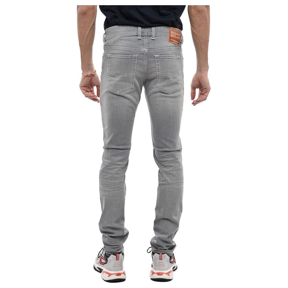 Diesel Gray Cotton Jeans & Pant Diesel Slate Gray
