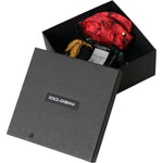 Dolce & Gabbana Multicolor Rose Silk Crystal Netted Logo Headband Diadem Dolce & Gabbana Dark Slate Gray