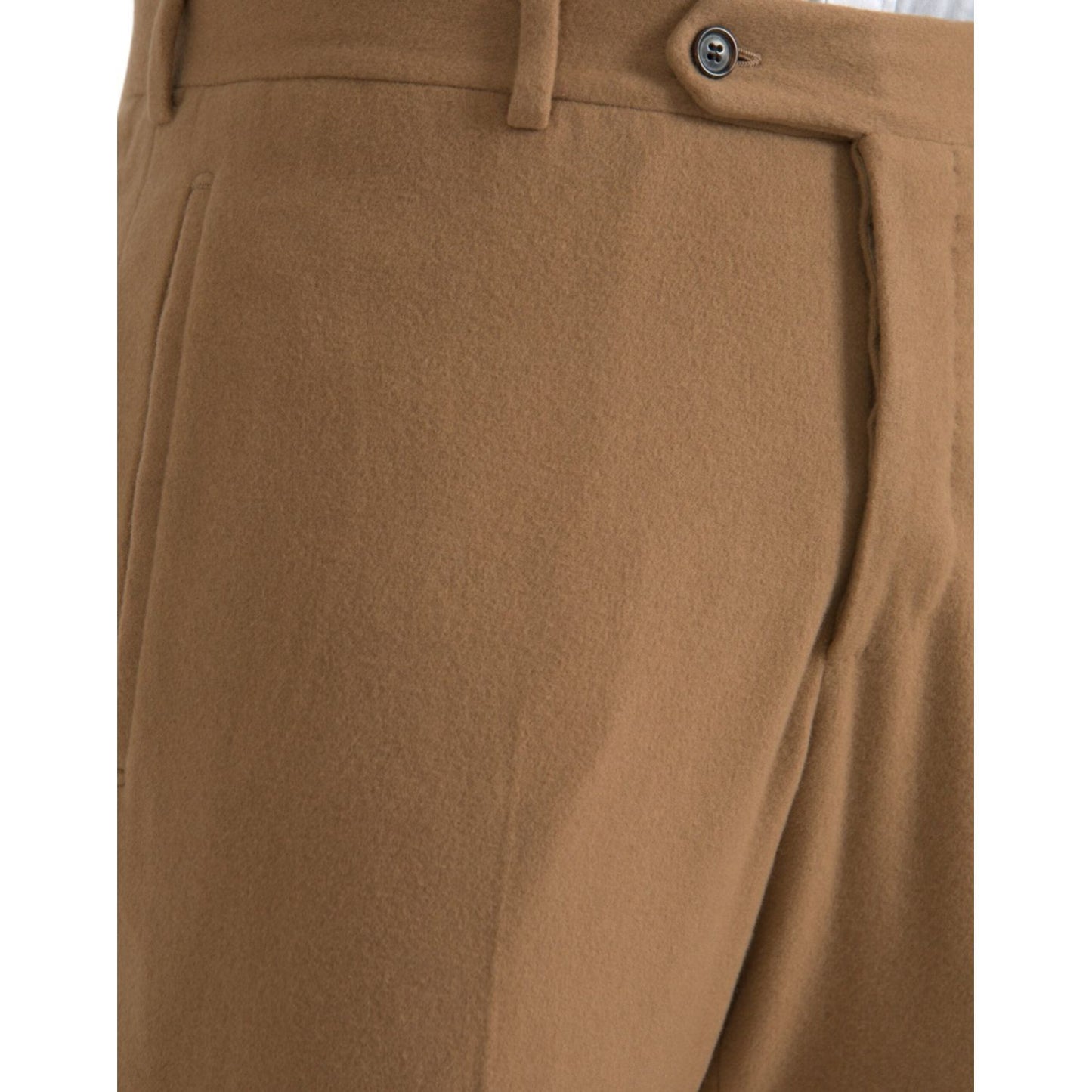 Prada Beige Cashmere Men Straight Fit Dress Pants Prada Sienna