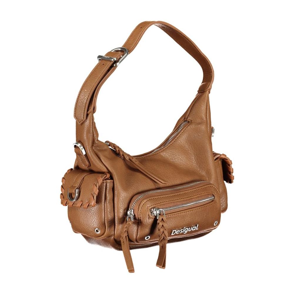 Desigual Brown Polyethylene Handbag Desigual Sienna