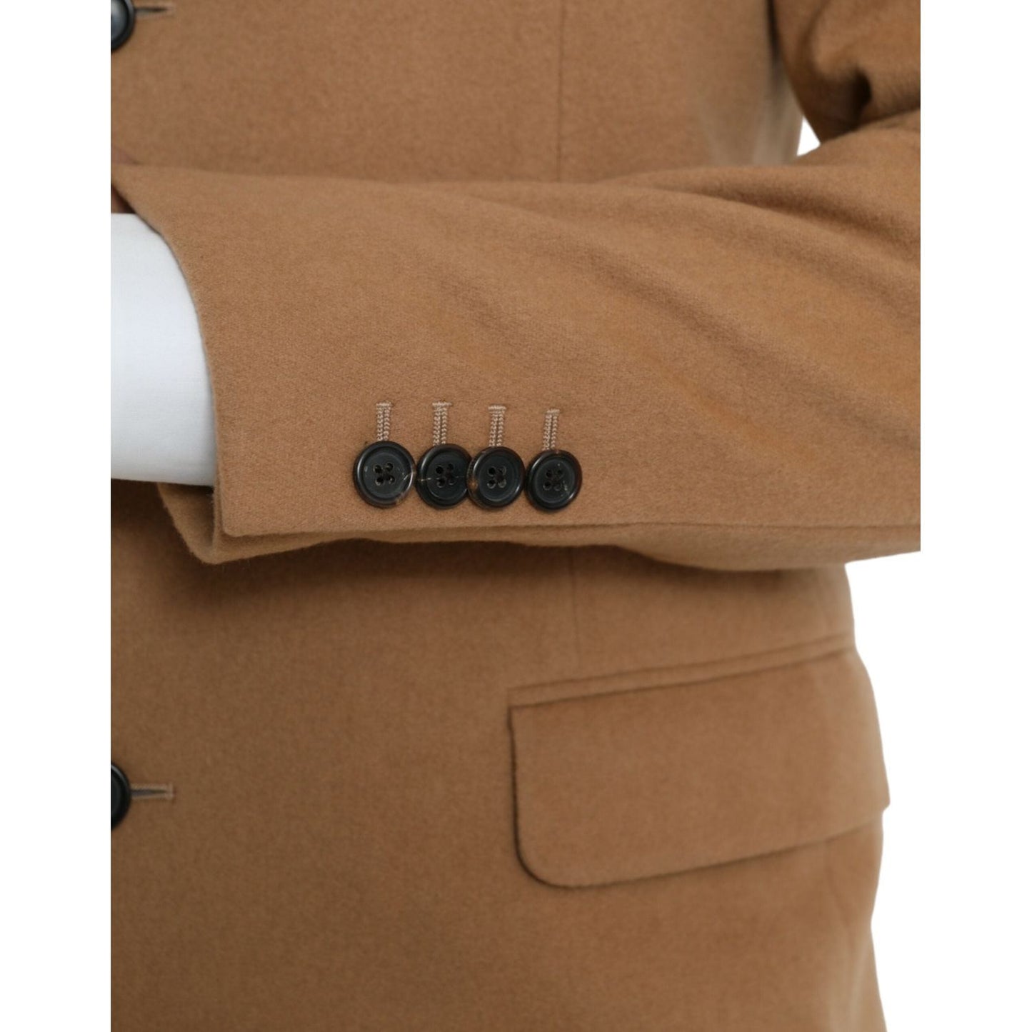 Prada Brown Cashmere 2 Piece Single Breasted Suit Prada Sienna