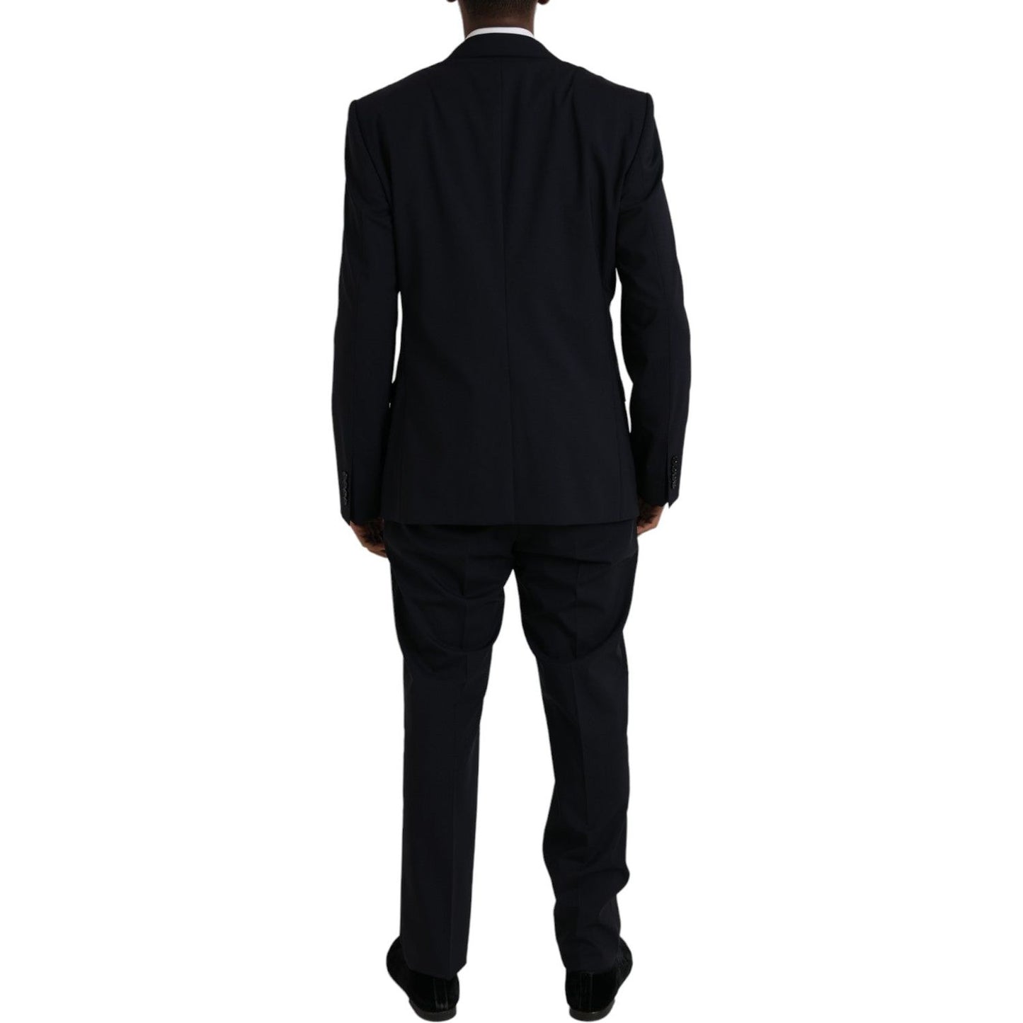 Dolce & Gabbana Blue MARTINI Wool Formal 2 Piece Suit Dolce & Gabbana Black