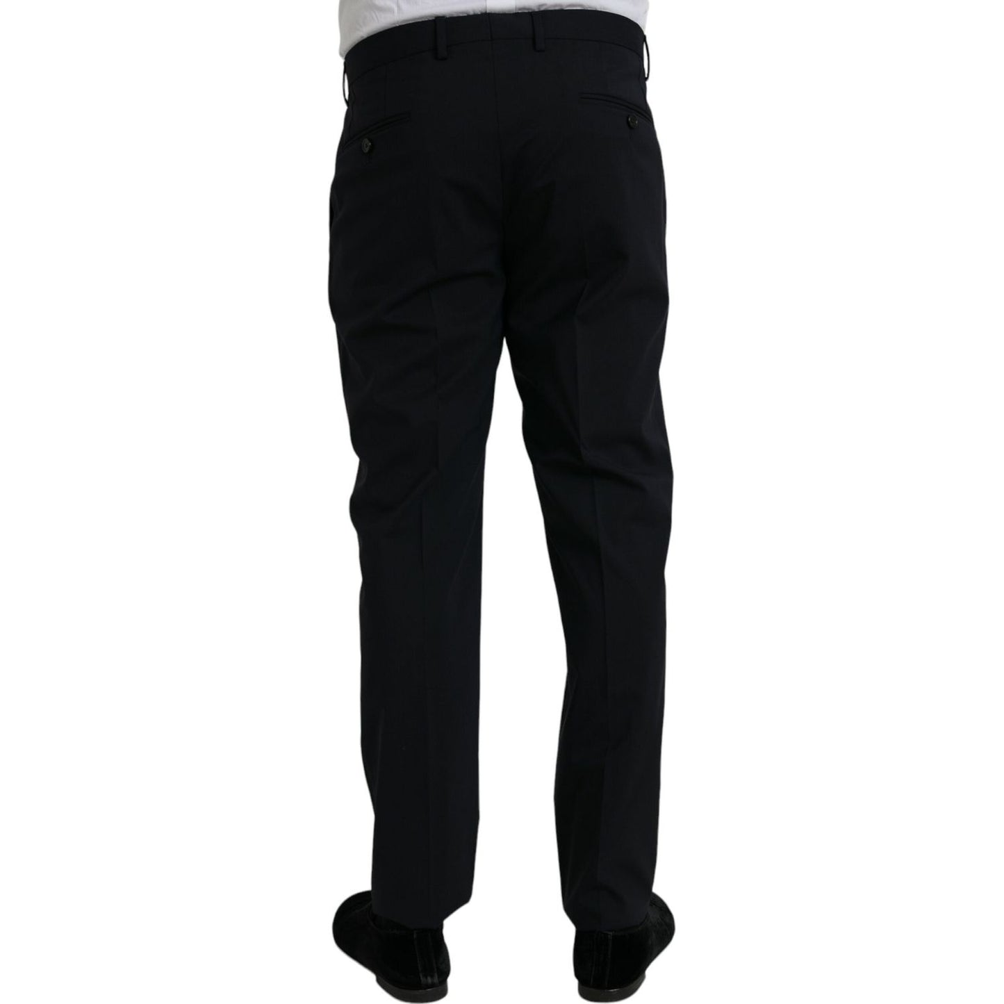 Dolce & Gabbana Blue MARTINI Wool Formal 2 Piece Suit Dolce & Gabbana Black