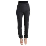 Ermanno Scervino Gray Virgin Wool Skinny Casual Pants SIG30332-2