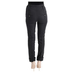 Ermanno Scervino Gray Virgin Wool Skinny Casual Pants SIG30332-2