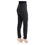 Ermanno Scervino Gray Virgin Wool Skinny Casual Pants SIG30332-2