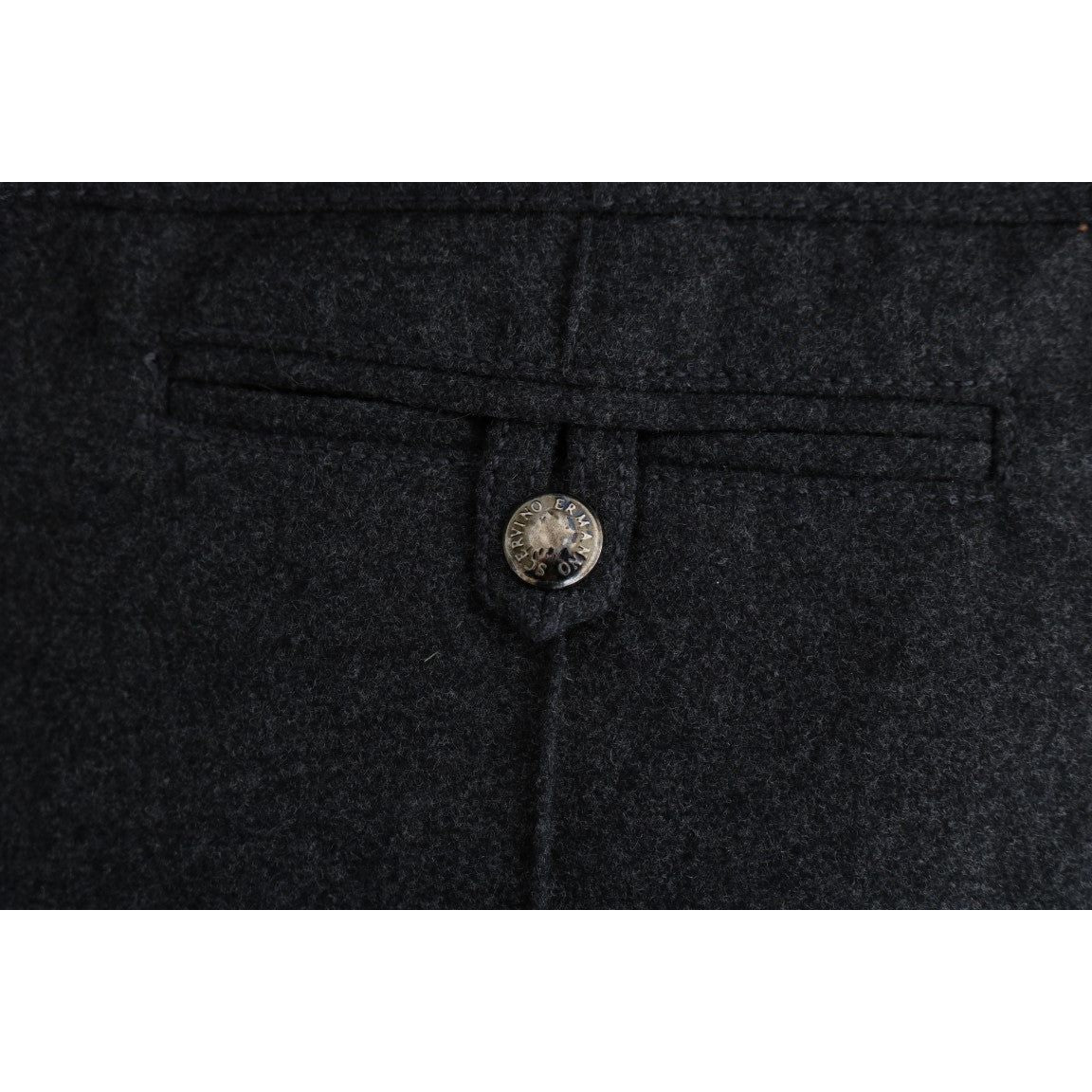 Ermanno Scervino Gray Virgin Wool Skinny Casual Pants SIG30332-2
