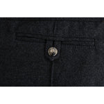 Ermanno Scervino Gray Virgin Wool Skinny Casual Pants SIG30332-2